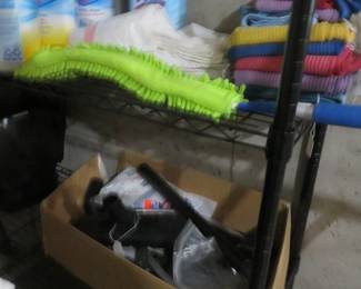 Eureka vacuum and Norwex cleaning items.