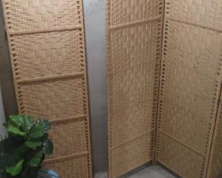 Bamboo room separators.
