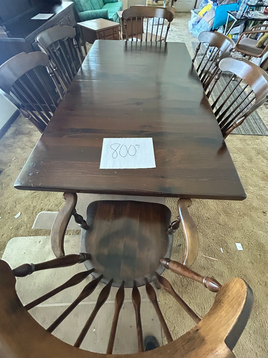 Haywood Wakefield farmhouse table and chairs
Available for purchase now, please call Bill Anderson 615-585-9301