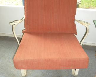 Awesome wrought iron outdoor chair..Woodard