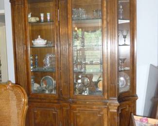 Unique shaped china cabinet