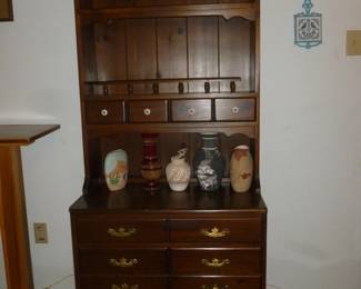 small cabinet w/hutch