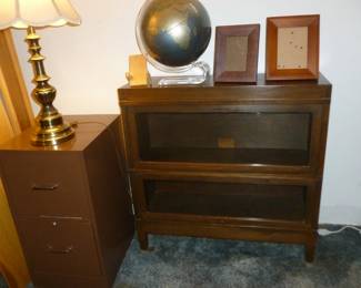 mid-century lawyers bookcase, file cabinet, more