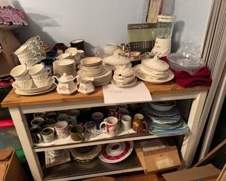 Mugs, china, sets, etc.