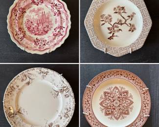 Several decorative vintage plates