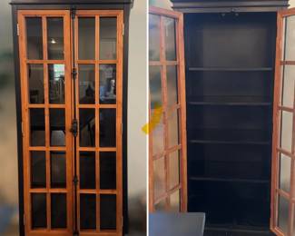 Tall imported kitchen hutch w/neat hardware