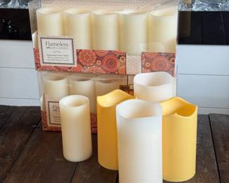 Nice selection flameless candles