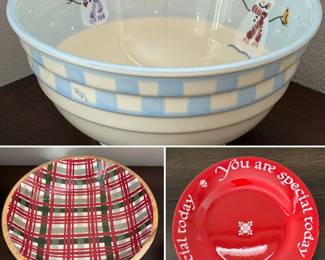 Christmas serving pieces