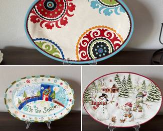 Several nice serving platters