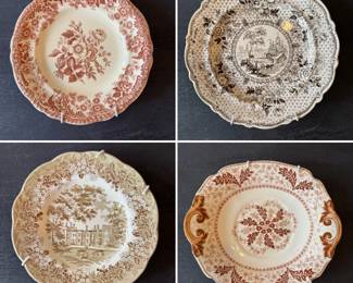 Several decorative vintage plates