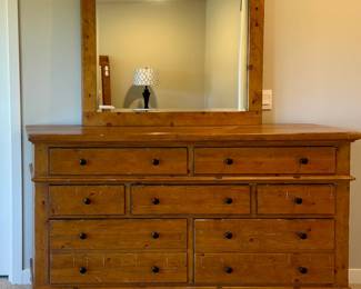 Aspenhome large bureau/dresser and mirror