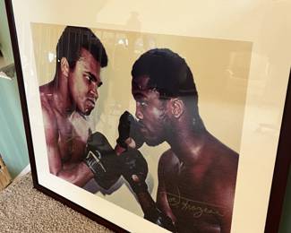 Mohammed ali and Joe Frazier signature.