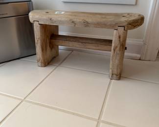 Rustic Small Wood Step Stool