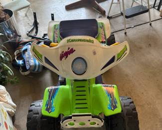 Vintage Power Wheels Kawasaki Ninja ATV with Charger