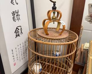 Vintage Asian Bird Cage