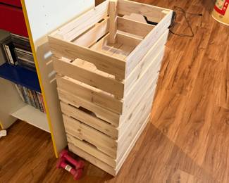3 Wood Crates Like New