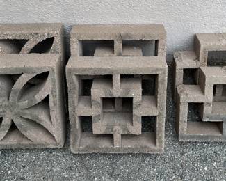A total of six decorative cinder blocks will help you create something really interesting.