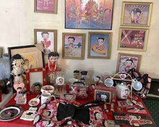 This set of items are all about Betty Boop.