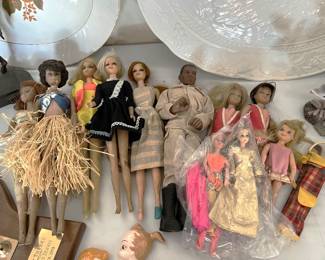 And here we have a number of Barbie dolls, as well as at least one G.I. Joe.