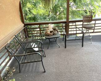 There are some other outdoor patio furniture, some of it seen here.