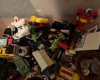 Toy trucks, transformers