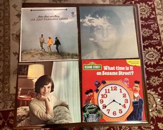 Peter Paul & Mary, John Lenon, Jacqueline Kennedy, Sesame St. 33rpm records