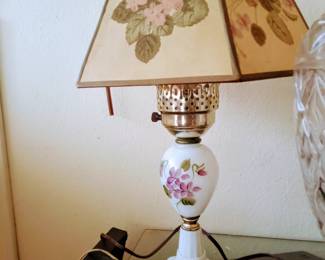 Vintage Hand Painted Porcelain Lamp