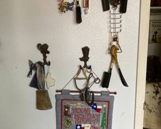 horse brushes, shoe horns, Texas Advent calendar, etc.