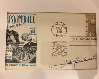 First Day Cover signed by John Havlicek