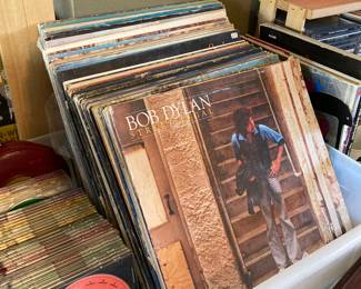 vintage LPs--Dylan, Hendrix, Joplin, etc.