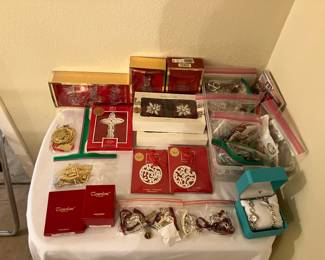 costume jewelry, Christmas, etc.