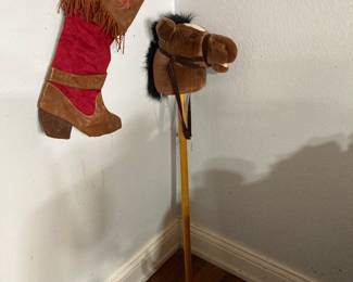 boot stocking, Aurora stick horse