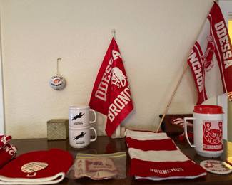 Odessa Broncos (and a couple of Permian Panthers mugs!) memorabilia