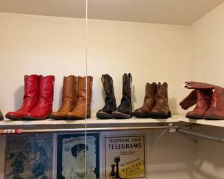 ladies' boots--Justin, Gianni Bini, Ariat FatBoys