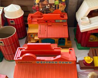two Fisher-Price Western Towns