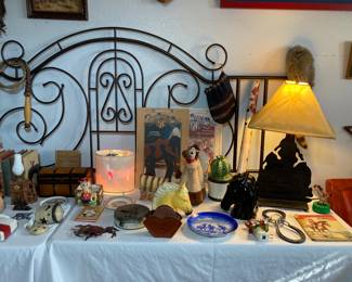 Texana and western, king iron headboard and frame