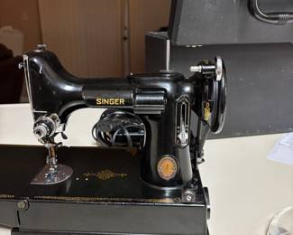 Singer, featherweight, Centennial, sewing machine with case and all accessories working and vent condition
