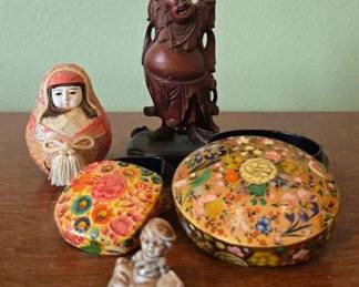 PC189Buddha, Handpainted Oval Box And More