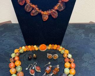 PC174Amber Tones Costume Jewelry
