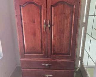 PC127Entertainment cabinet with JVC CRT TV