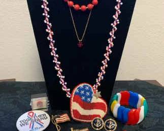 PC192Patriotic Costume Jewelry