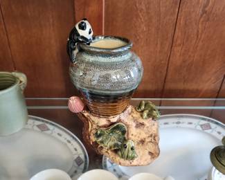 Asian Panda Vase