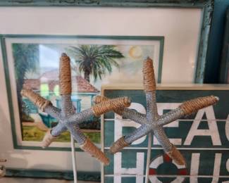 Beach house decor, original water color art