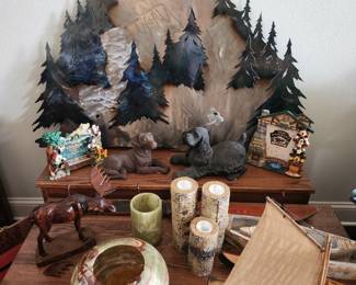 Mountain home decor - art sculpture metal