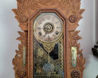 Eastlake gingerbread mantle clock