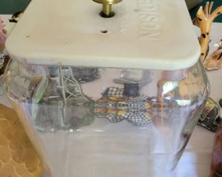 Antique battery acid jar