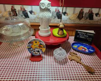 Misc. & owl lamp