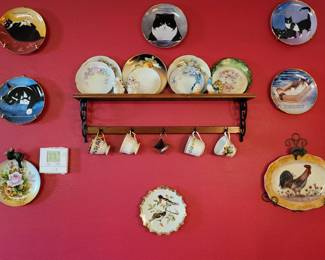 Wall of plates, etc.