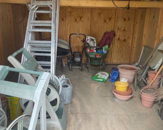Garden shed contents.