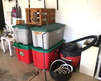 Complete Shop Vac and lots of Totes Available